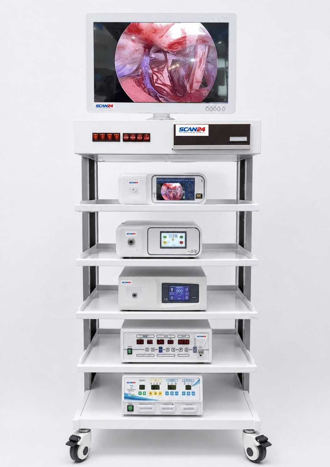 SCAN24 endoscopy tower covered by the Uptime Promise service bundle